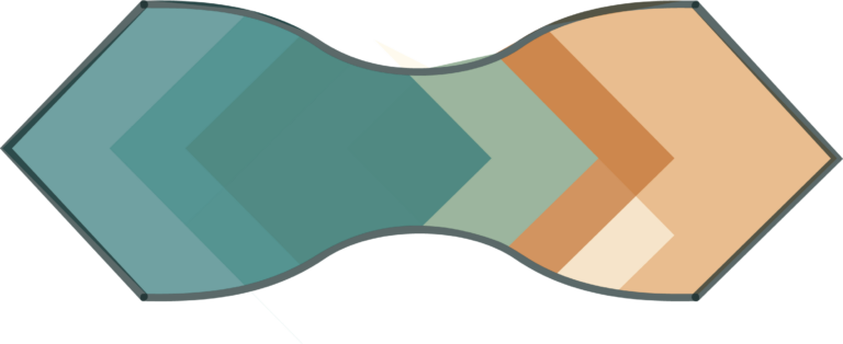 Wanderlustible logo identity - 6 color silhouette of Bernoulli's principle